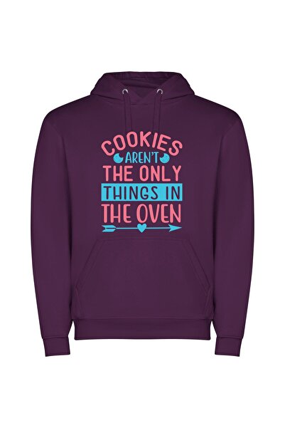 iLovePrints Sizzling Homemade Oven Delights Φούτερ με κουκούλα σε χρώμα Μωβ