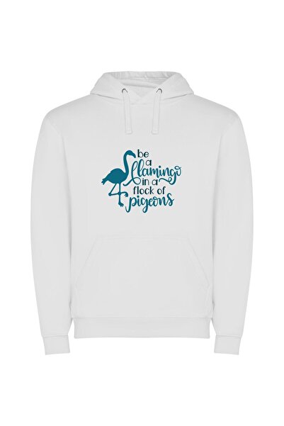 iLovePrints Flock's Fabulous Flamingo Phenomenon Φούτερ με κουκούλα σε χρώμα ...