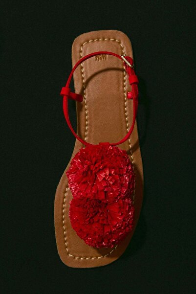 H&M Appliquéd strappy sandals