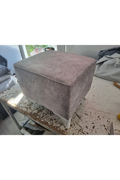 KARAHAN PUF BENCH 45×40 SILINEBILIR LEKE TUTMAZ KUMAŞ AÇİK GRİ