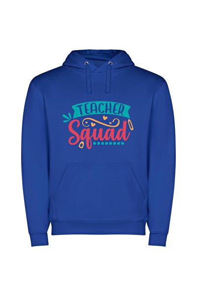 iLovePrints Teacher Squad: Adobe Deliciousness! Φούτερ με κουκούλα σε χρώμα Μπλε