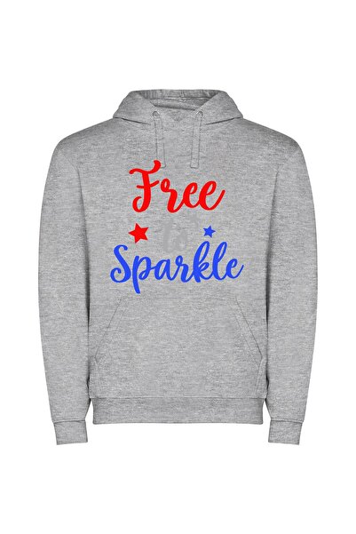 iLovePrints Sparkling Freedom: Patriotic Sparkles Φούτερ με κουκούλα σε χρώμα...