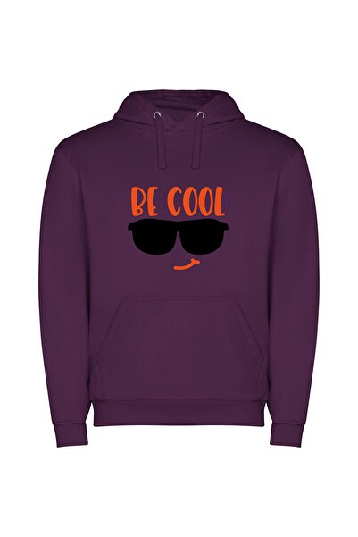 iLovePrints Cool Shades Φούτερ με κουκούλα σε χρώμα Μωβ