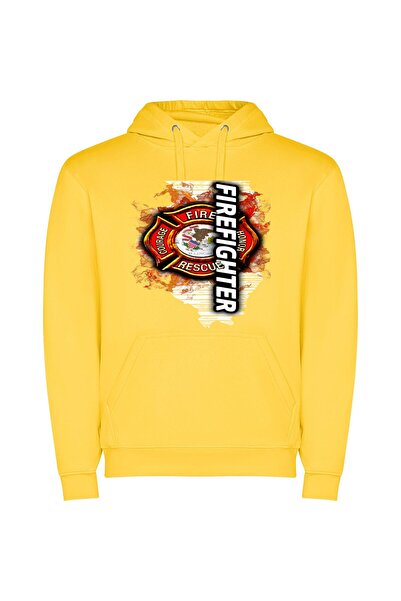 iLovePrints Fierce Heroic Dedication: Chicago Φούτερ με κουκούλα σε χρώμα Κίτ...
