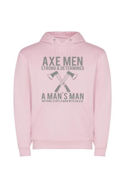 iLovePrints Masculine Strength Unleashed Φούτερ με κουκούλα σε χρώμα Ροζ