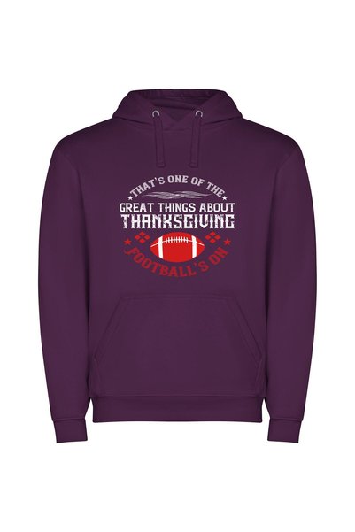 iLovePrints Superbowl Football Shot Φούτερ με κουκούλα σε χρώμα Μωβ