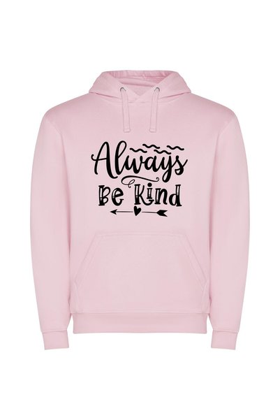 iLovePrints Eternal Kindness: Hand-drawn Mastery Φούτερ με κουκούλα σε χρώμα Ροζ