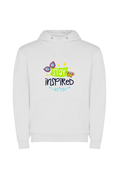 iLovePrints Everlasting Inspired Butterfly Φούτερ με κουκούλα σε χρώμα Λευκό