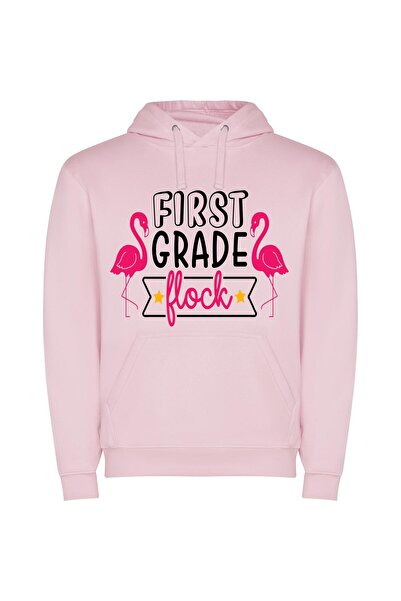 iLovePrints Flamingo Flock Champion Φούτερ με κουκούλα σε χρώμα Ροζ