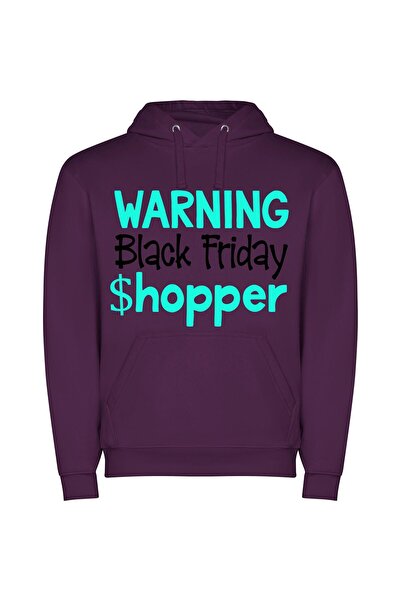 iLovePrints Black Friday Madness: Shocking! Φούτερ με κουκούλα σε χρώμα Μωβ