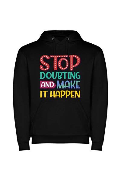 iLovePrints Unleash Your Inner Power or Doubt to Triumph Φούτερ με κουκούλα σ...