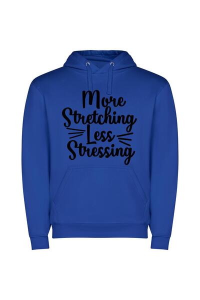 iLovePrints Serenity in Pixel Stretch Φούτερ με κουκούλα σε χρώμα Μπλε