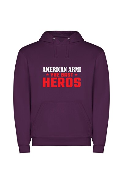 iLovePrints Ultimate Heroes: Redefined Legacy Φούτερ με κουκούλα σε χρώμα Μωβ