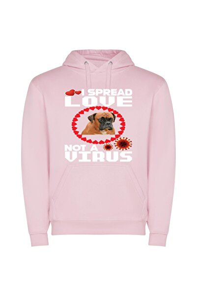 iLovePrints Boxer Love: Chronicles Φούτερ με κουκούλα σε χρώμα Ροζ