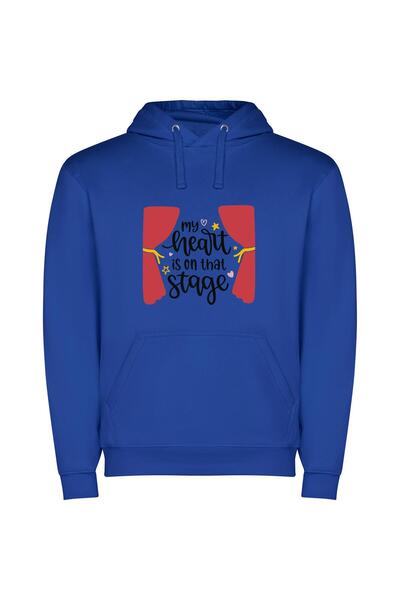 iLovePrints Stagebound Passion Unveiled Φούτερ με κουκούλα σε χρώμα Μπλε