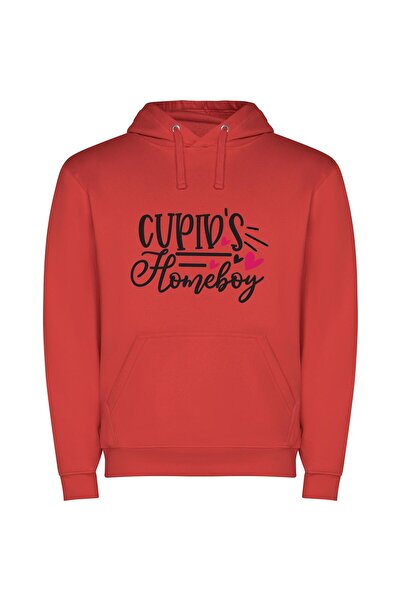 iLovePrints Heartfelt Delights: Cuppy's Homeboy Φούτερ με κουκούλα σε χρώμα Κ...