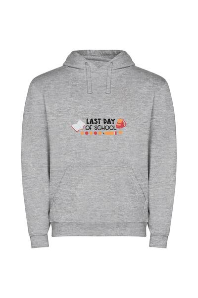 iLovePrints Vintage Academia's Finale Φούτερ με κουκούλα σε χρώμα Γκρι