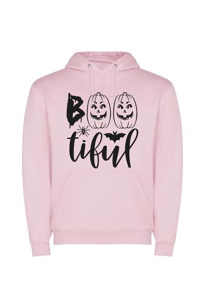 iLovePrints Mystic Jack-o'-Lanterns Φούτερ με κουκούλα σε χρώμα Ροζ