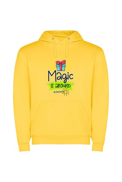 iLovePrints Mystic Enchantment Φούτερ με κουκούλα σε χρώμα Κίτρινο