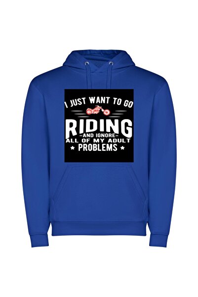 iLovePrints Reckless Bliss: Motorcycle Escapades Φούτερ με κουκούλα σε χρώμα ...