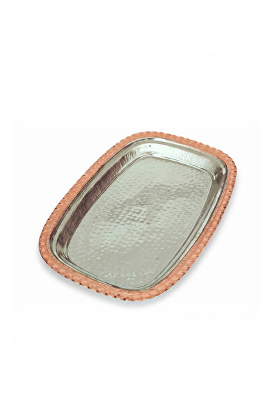 modabakir Rectangular Copper Serving Presentation Tray 37 cm