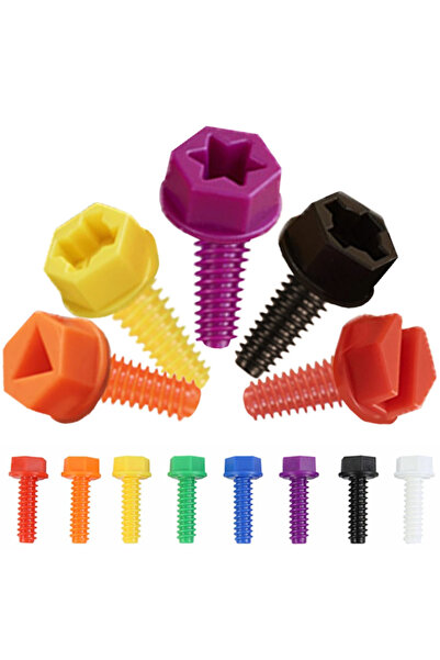 Masterkidz Șuruburi Colorate 5 Forme Pentru Jocuri STEM Creative 512 Piese Cu...