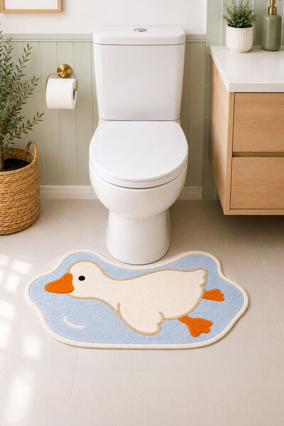 Toronto Home Digital Non-Slip Washable Duck Single Modern Bath Mat Bathroom R...