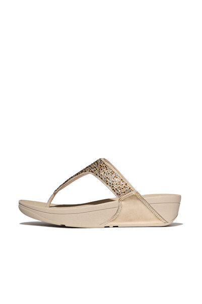 Fitflop صندل نسائي من لولو كريستال-ميكس ميتاليك بتصميم مفتوح من الأمام