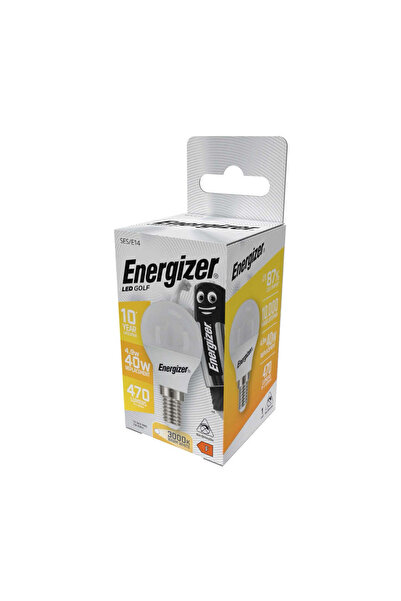 Energizer Bec LED Golf (Mini Glob) Opal 4.9W E14 470lm 3000K Alb Cald (echiva...