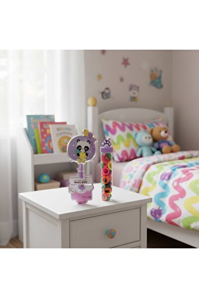 petitbee home مجموعة مشط شعر للأطفال لطيفة مزينة بالترتر ومشبك مطاطي