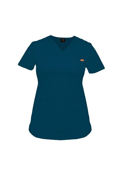 Royal Scrub Women's slim fit medical blouse with three pockets