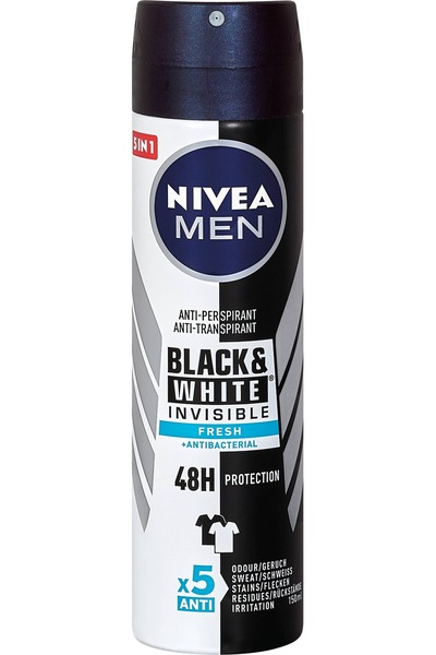 OEM Deodorant spray Black&White invisible Fresh, 150 ml