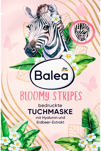 OEM Bloomy Stripes tissue face mask, 1 pc.