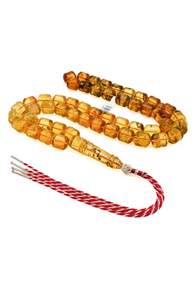 Generic Brand Clear Baltic Amber Rosary with Natural Inclusions – 51 Beads 13...