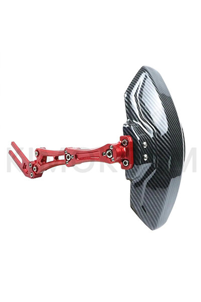 Choice Red Motorcycle And Bike Adjustable Imitation carbon fiber aluminium al...