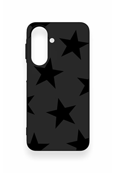 Vip Case Samsung A27 Uyumlu Siyah Star Desenli Silikon Kılıf