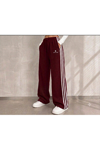 DENİKK TREND YUMUŞAK DOKULU OYSHO KUMAŞ 4 ŞERİTLİ PALAZZO EŞOFMAN-Trendy Oysh...