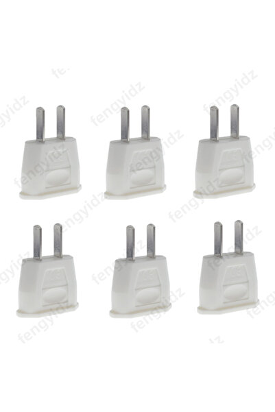 Choice 6PCS white EU Euro Europe to US USA Power Jack Wall Plug Converter Tra...