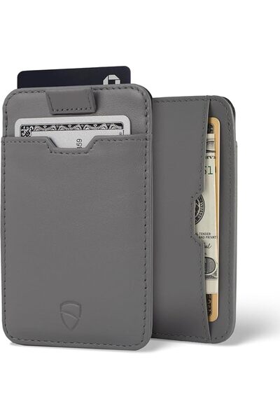 Vaultskin CHELSEA Slim Leather Card Wallet for Men, RFID (Brown) | Slim Leath...