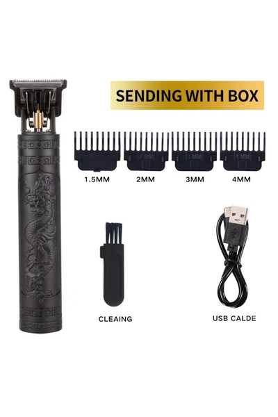 choice2 Black Panlong 2025 T9 HairClipper Beard Shaving Body Hair Trimmer Cli...
