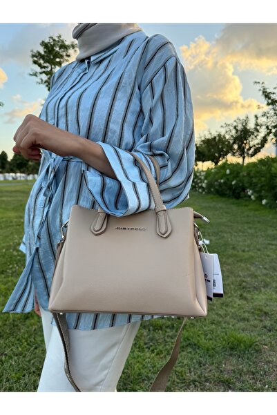 Just Polo حقيبة كتف ويد نسائية من الجلد الصناعي بحزام متقاطع بتصميم أنيق للاس...