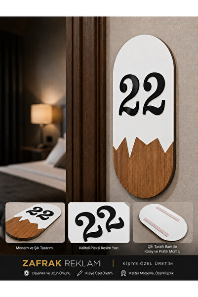 zafrakreklam Customizable Plexiglass, Wood, Apartment - Apartment Hotel Offic...