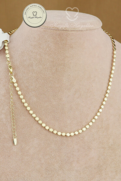 Keyifli Hayaller Xuping Kolye - Vip Xuping Pul Zincir 14K Gold 39+6cm Şık Kol...