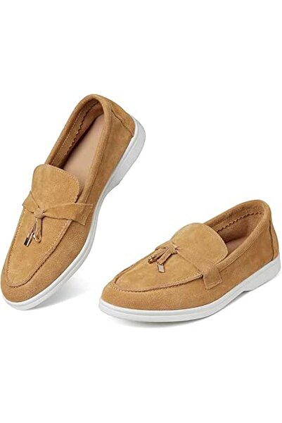 GENERAL Celbreez Flats Loafers Comfortable Loafers for Women Round Toe Suede ...