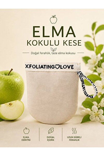 SMOOTH BATH Apple Scented Pouch – Premium 100% Silk, Intense and Long-Lasting...