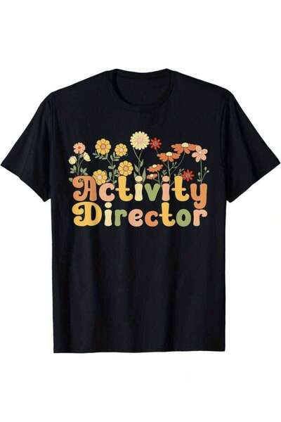 25W تي شيرت رجالي بطبعة جرافيك من Groovy Activity Director، 100% قطن، قصة مري...