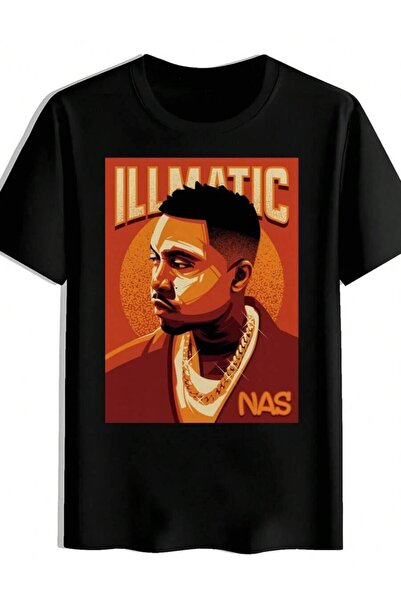 KYMC07 A Printed Short-Sleeved T-Shirt With Popular Rapper Elements. Simple C...