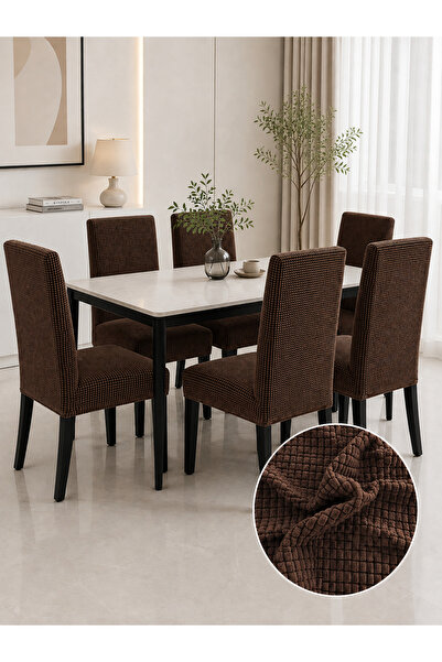 delfin HomeRoy Set 6 Huse Scaune Universale Supra - Elastice Set 6 bucăți