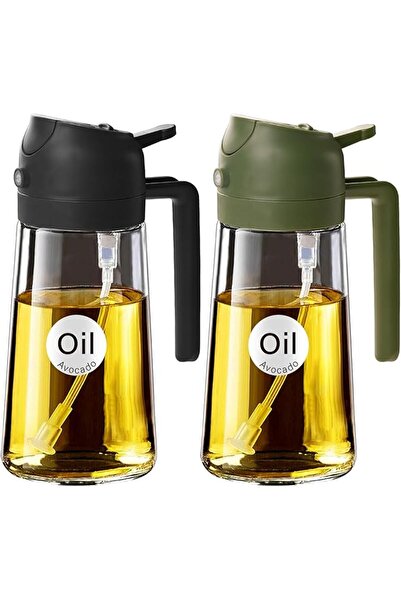 GENERAL زجاجة توزيع زيت الزيتون من ياراميت للمطبخ، بخاخ زيت 2 في 1 للطهي، سعة...