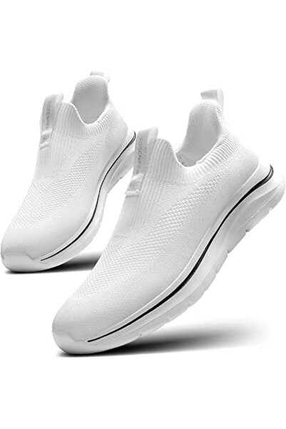 SOSENFER Men's Slip On Shoes Hands Free Trainers Lightweight Casual Sneakers ...